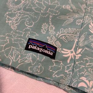 Patagonia Aqua Floral Print Shorts